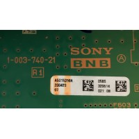 MAIN PARA SMART TV SONY 4K (3840 x 2160) / NUMERO DE PARTE A5015318A 058 / 1-003-740-21 / A-5015-318-A / PANEL YSAF055CNO01 / MODELO XBR-55X800H XBR55X800H